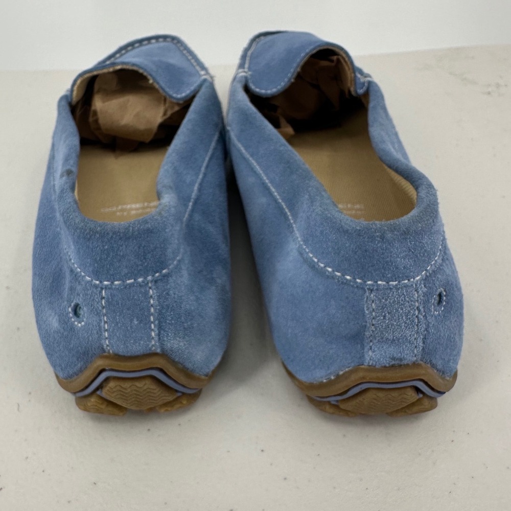 Rockport Blue Suede Loafers Women's 10 Adiprene by Adidas Driving Mocs K73772 - Picture 5 of 8